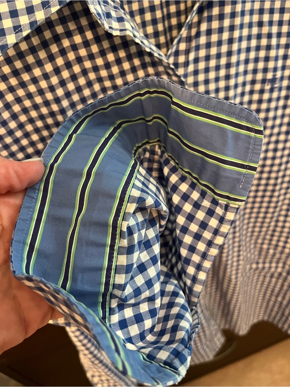 Lauren Ralph Lauren Blue Gingham Button-Up Shirt - Women’s - Picture 5 of 8